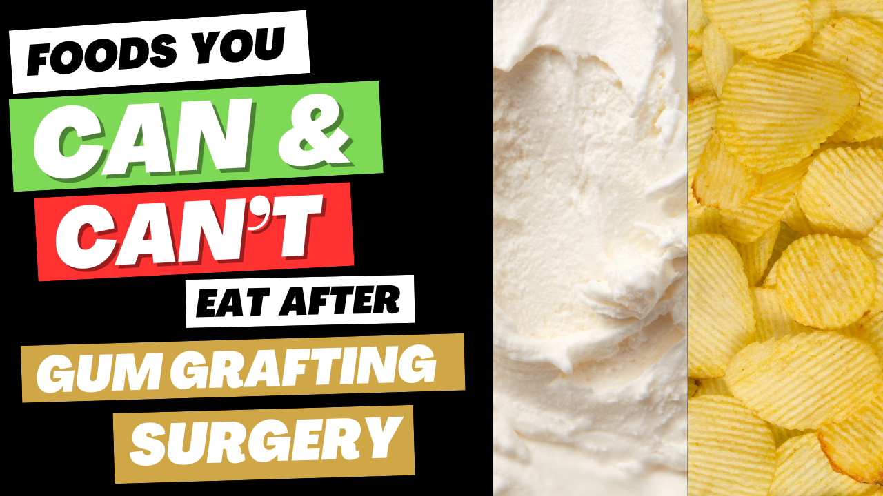 What To Eat After Gum Grafting Surgery? Foods you CAN & CAN'T eat #gumgraft #washingtondc #dentist